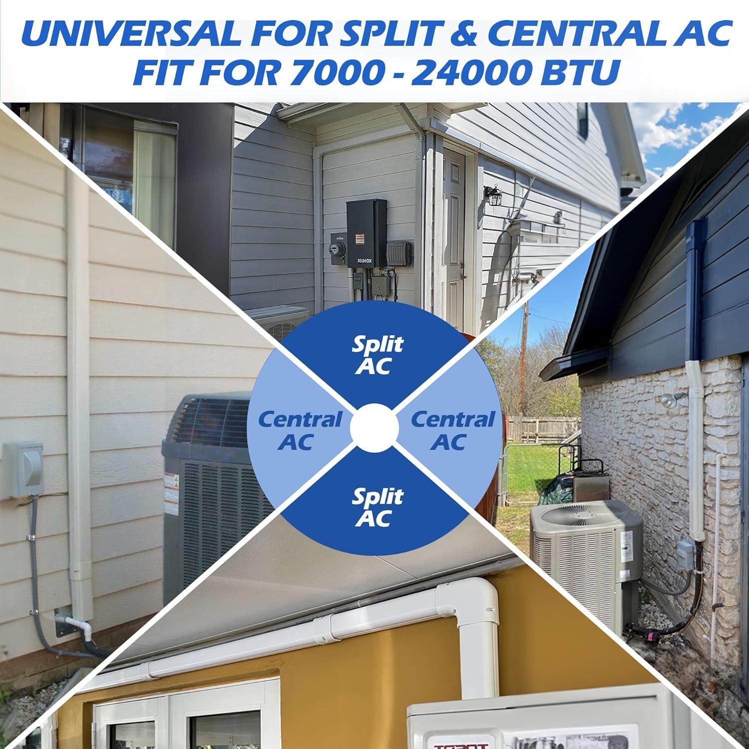 Effortless Protection: 17-Ft Line Cover kit That makes AC Installation a Breeze