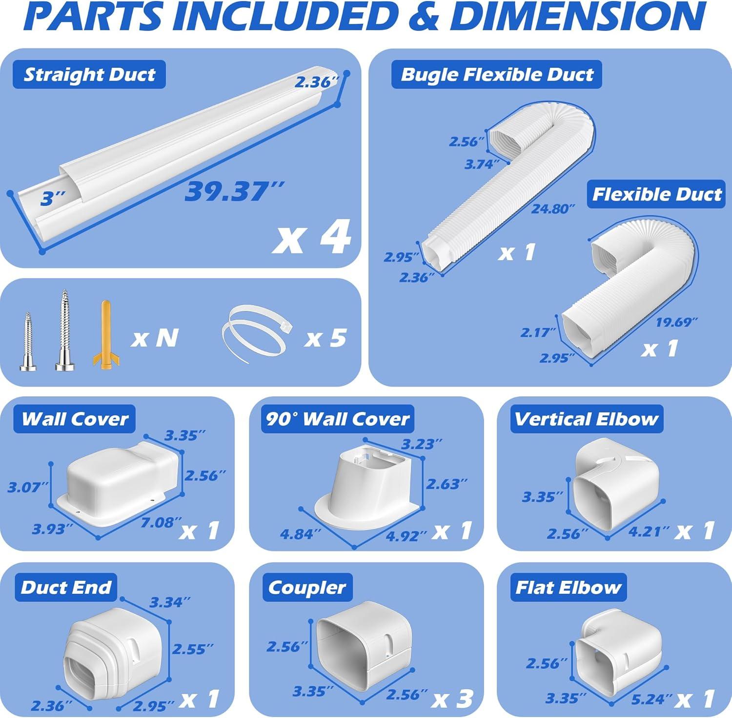 Effortless ‌Protection: 17-Ft Line Cover Kit ​That Makes AC Installation a Breeze