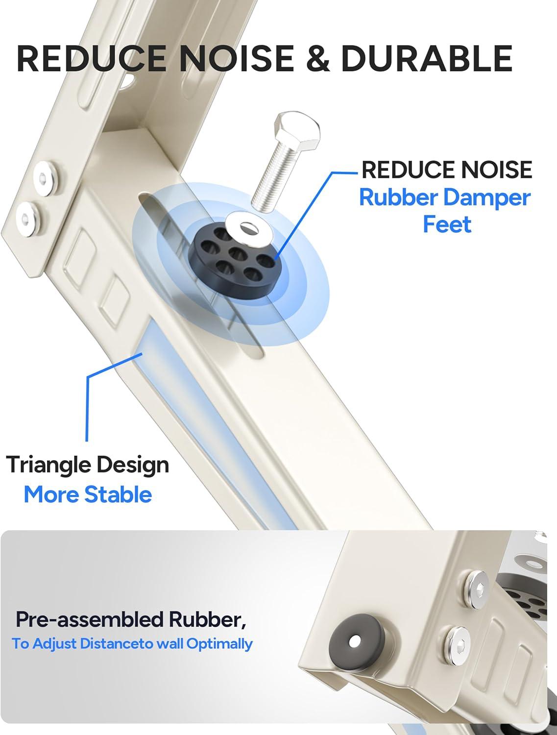 TOUTGOOD 400lb Mini Split wall Bracket: Stability Meets Weather Protection