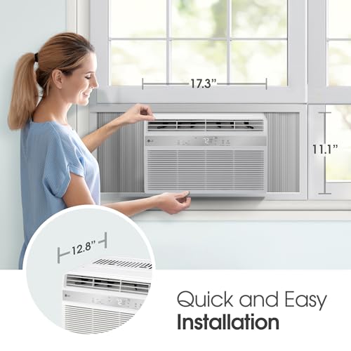 LG 5000 BTU Window AC Unit, Quiet Cooling for Small Rooms, Digital Remote - Image 2
