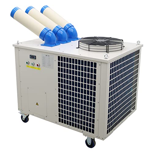 High-Capacity Industrial Spot Cooler - Mobile Commercial AC, 1550m³/h Airflow 1 TECHTONGDA Industrial Spot Cooler Air Conditioner Commercial Mobile Outdoor Cooling Aircon 220V Column Outlet 1550m³/h Air Flow