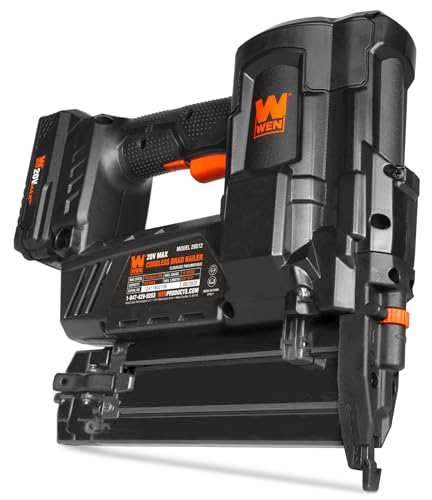 WEN 18-Gauge Cordless Brad Nailer Kit | 20V Max Battery Powered Nail Gun 2 WEN 18-Gauge Cordless Brad Nailer Kit | 20V Max Battery Powered Nail Gun - Image 2