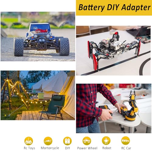 Here's a revised title: Dewalt 12V Battery Adapter | Ride On Toy Power Converter | Fuse & Terminal Connector 2 Here's a revised title:
Dewalt 12V Battery Adapter | Ride On Toy Power Converter | Fuse & Terminal Connector - Image 2