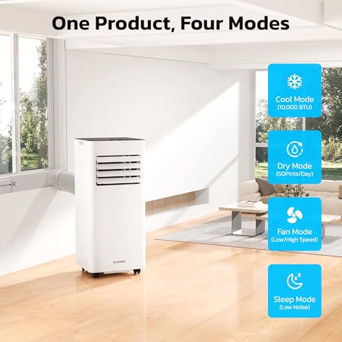 Here's an SEO-friendly, engaging title within 70 characters: ZAFRO Portable Air Conditioner 10000 BTU Cool Bedroom AC Unit 2 Here's an SEO-friendly, engaging title within 70 characters:
ZAFRO Portable Air Conditioner 10000 BTU Cool Bedroom AC Unit - Image 2