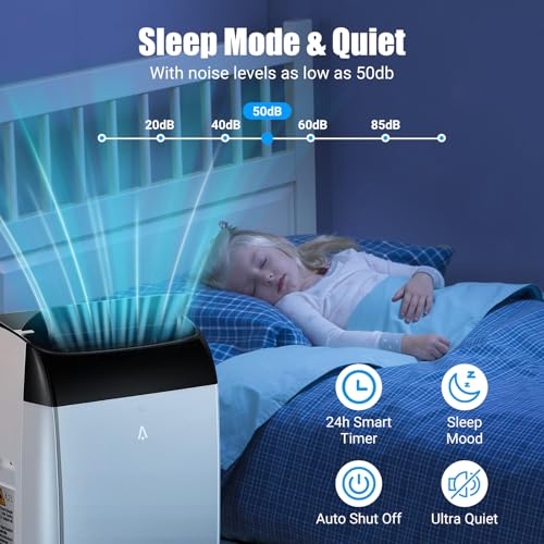 Here's a revised, engaging, and SEO-friendly title: Powerful 14000 BTU Portable AC for Large Rooms, Cools 750 Sq.Ft Quickly 3 Here's a revised, engaging, and SEO-friendly title:
Powerful 14000 BTU Portable AC for Large Rooms, Cools 750 Sq.Ft Quickly - Image 3