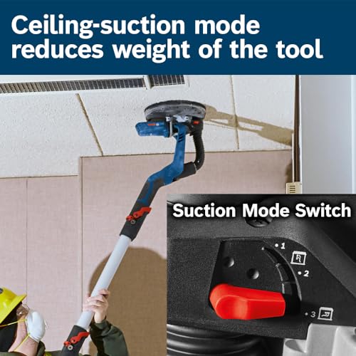 Bosch Pro Drywall Sander Kit | 9" Variable Speed | Extendable Handle 3 Bosch Pro Drywall Sander Kit | 9" Variable Speed | Extendable Handle - Image 3