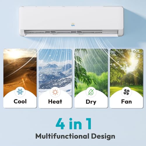 Powerful 18000 BTU Mini Split AC Heater | Inverter Ductless Unit | 1250 sq ft Coverage 3 Powerful 18000 BTU Mini Split AC Heater | Inverter Ductless Unit | 1250 sq ft Coverage - Image 3