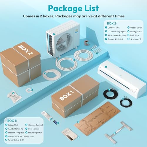 Powerful 18000 BTU Mini Split AC Heater | Inverter Ductless Unit | 1250 sq ft Coverage 9 Powerful 18000 BTU Mini Split AC Heater | Inverter Ductless Unit | 1250 sq ft Coverage - Image 9