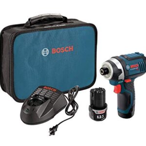 Bosch PS41-2A-RT 12V MAX Compact Lithium-Ion Cordless Impact Driver Kit (2 Ah) (Renewed)