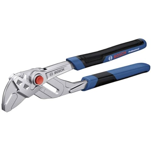 Bosch Pro Pliers Wrench 250mm | Soft Grip Adjustable Precision Tool 1 Bosch Professional Pliers Wrench (250 mm, 2K Soft Grip, Chrome-Vanadium Steel)