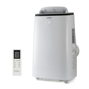 Coby CBPAC1080H 4-in-1 AC Unit, Heater, Dehumidifier & Fan, 15,000 Portable Air Conditioner, 15000 BTU + Heat, White