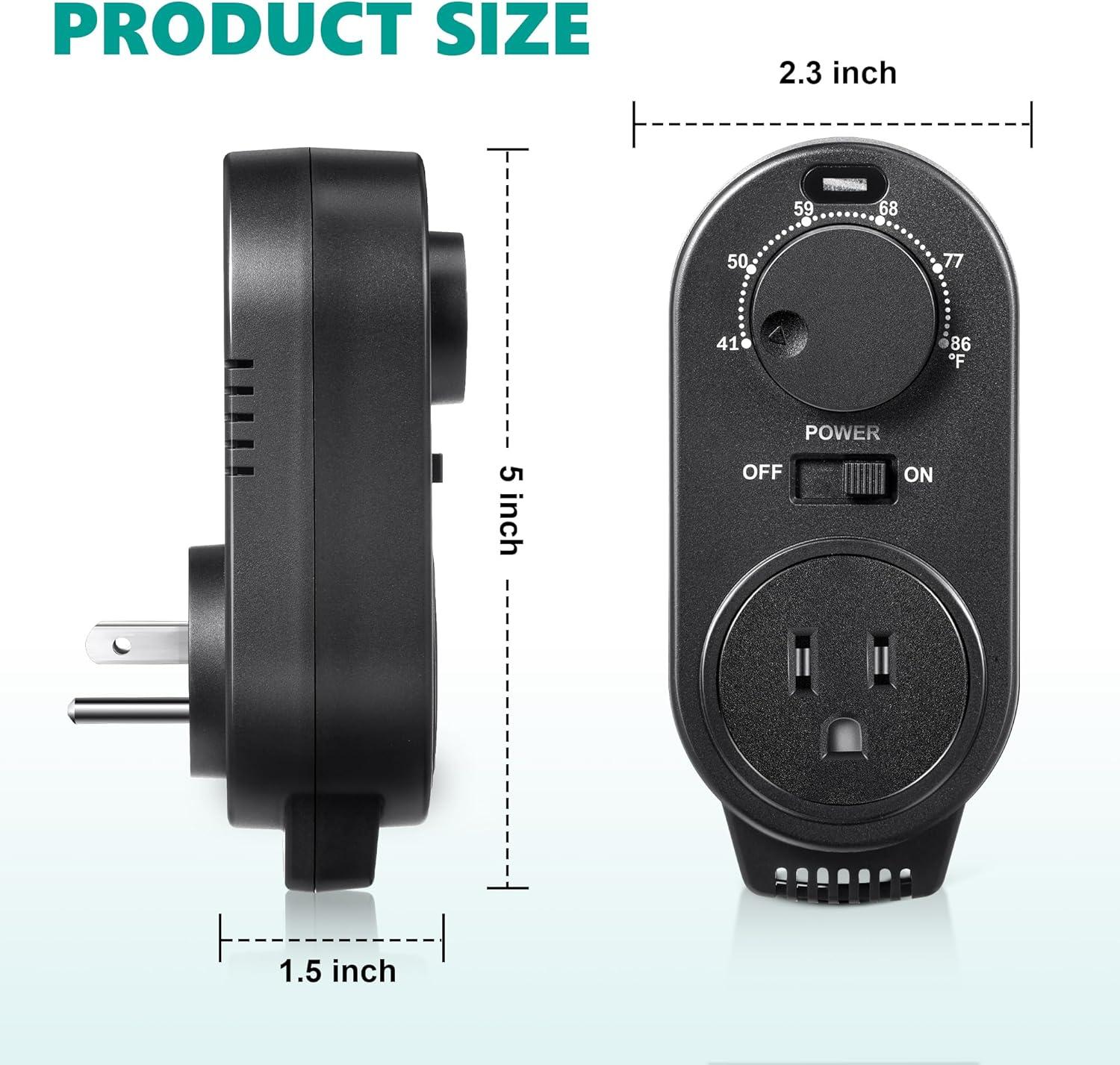 Ultimate Temperature Control: Our​ Hands-On Review ⁤of the 2-Pack ‍Adjustable ⁤Thermostat Outlet