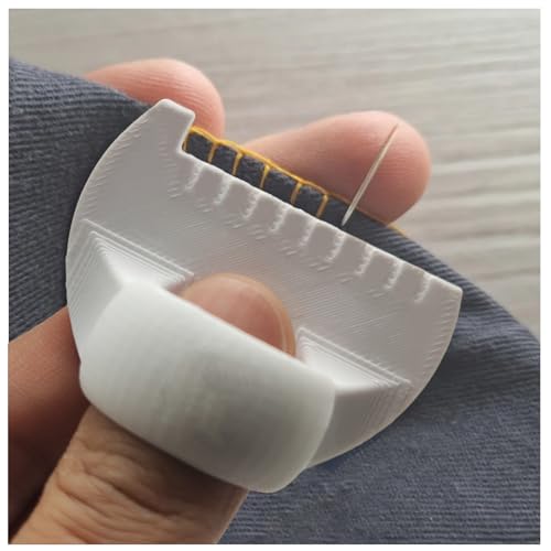 Pro Sewing Template Kit: Precise Stitch Guide for Leather & Fabric DIY Crafts 1 Sewing Template Kit for Even Stitching, DIY Stitching Guide Tool for Seam Finishing, Consistent & Decorative Stitches, Ideal for Leather, Fabric, and Craft Sewing – 2 Spacing (White - Set of 2 Sizes)