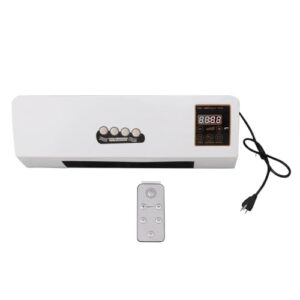 Wall Mounted Air Conditioner Fan, Wall Mount Air Heater (Remote Control with Built In Battery Delivery) Wall Mounted Heater with an Anti Overheating System