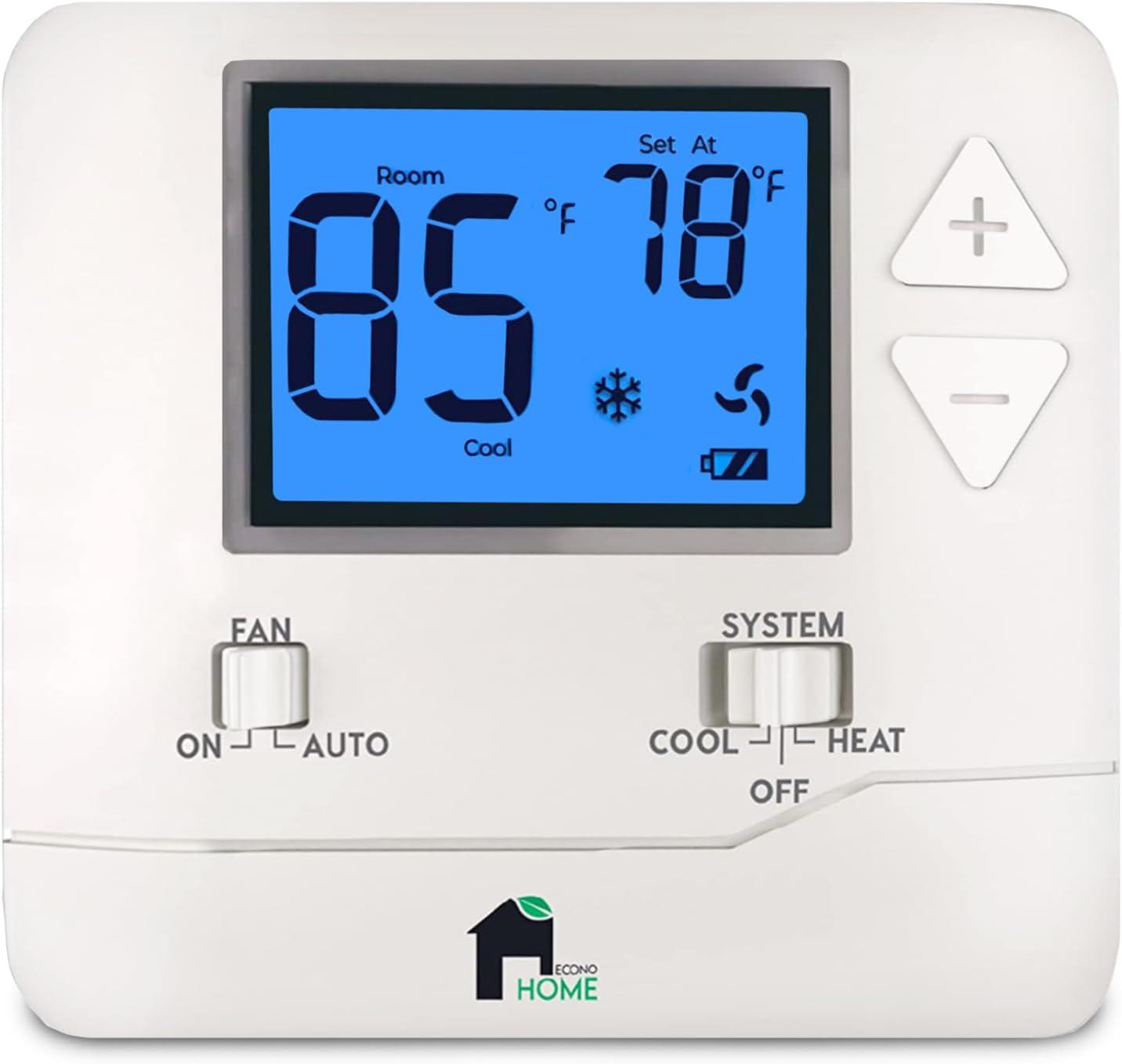 EconoHome Digital Thermostat: Simple Control for Year-Round Comfort