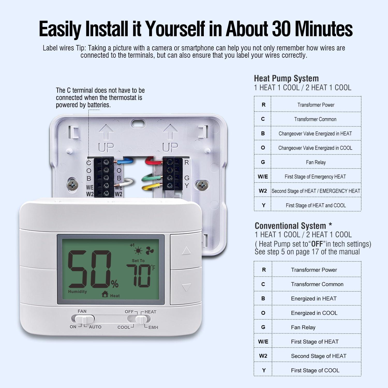 Garystat G721: The Senior-Friendly Thermostat that Monitors your⁤ Home's Comfort