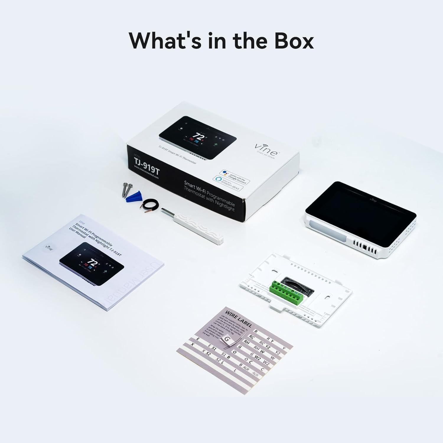 Vine TJ-919T ⁤Smart Thermostat Review: Effortless Climate Control at Your Fingertips
