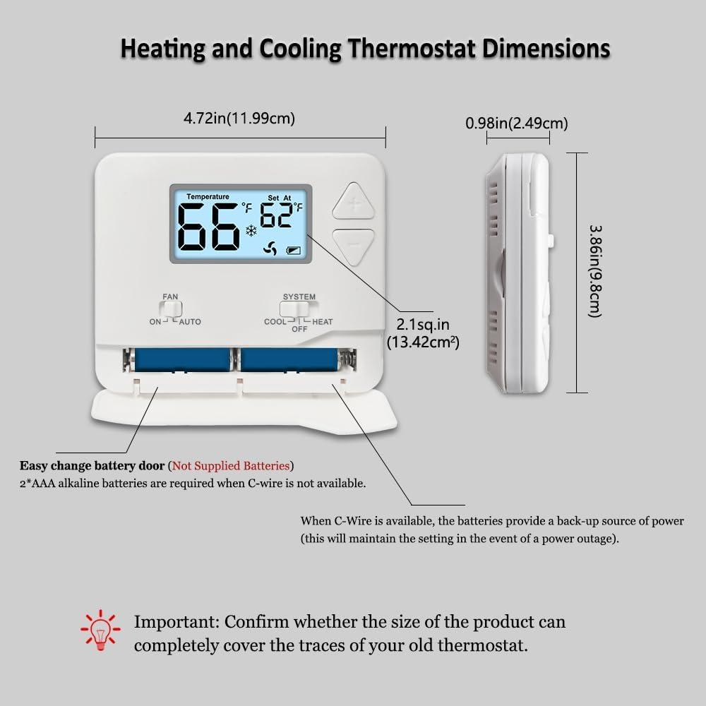 Simplify Home Climate Control:⁢ Our Review of the Non-Programmable energy-Saving Digital ⁣Thermostat