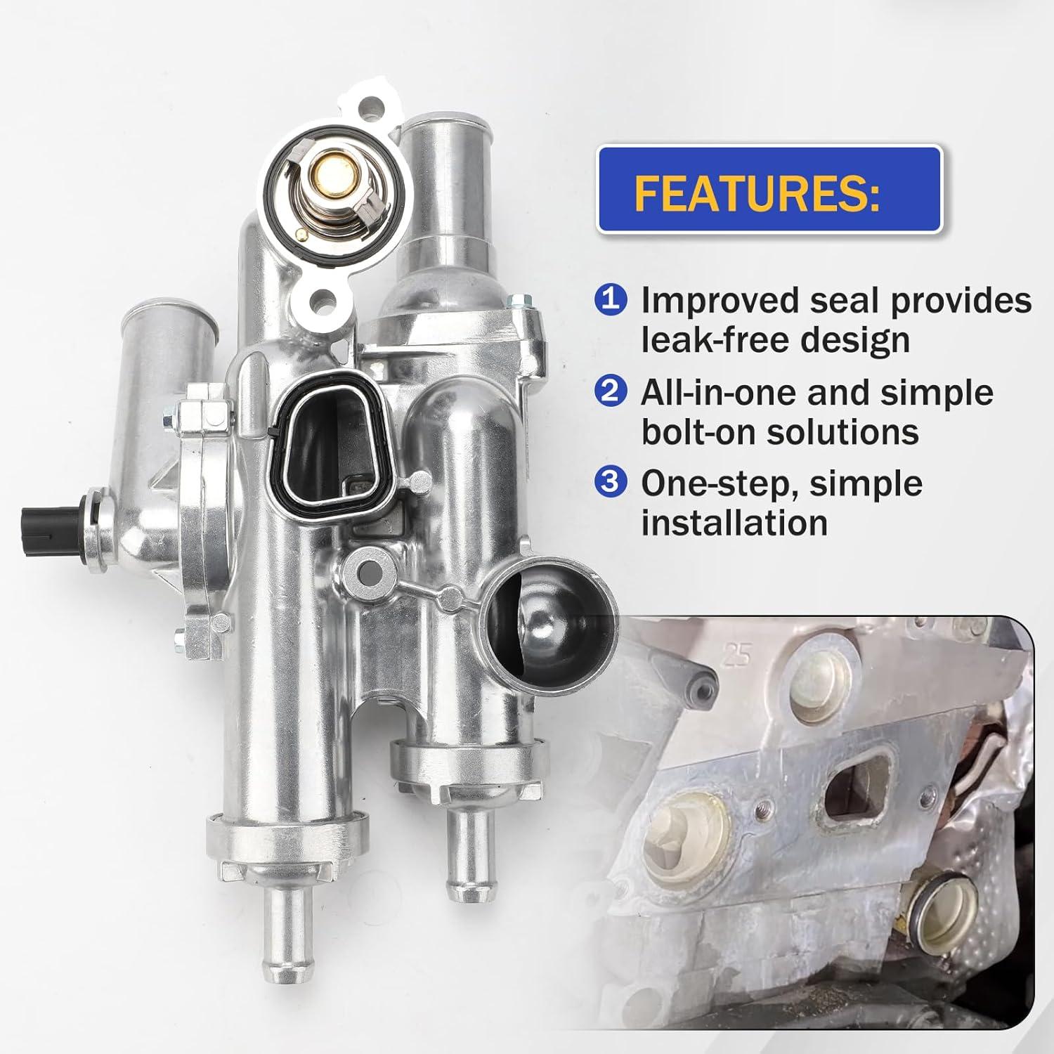 Upgraded Cooling: Our 68003582AB aluminum ⁣Thermostat Housing Review