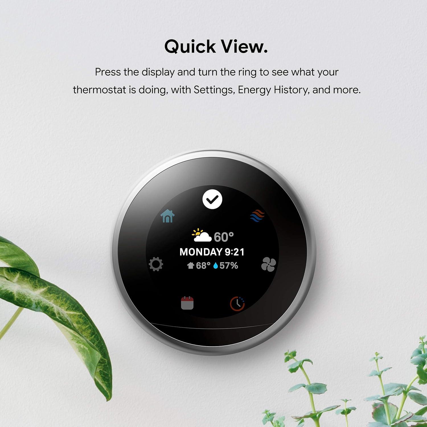 Google nest Learning Thermostat: Smart Energy Savings That Programs ‌Itself