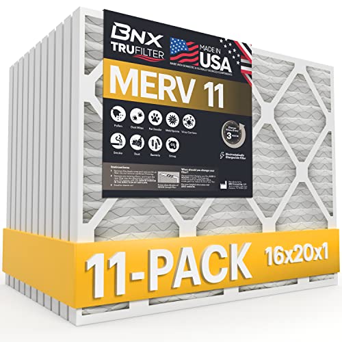 BNX 16x20x1 MERV 11 Filters: Clean Air Made in the USA!