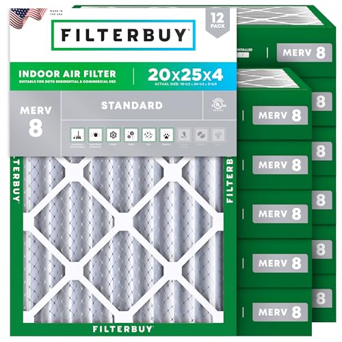 Filterbuy 20x25x4 MERV 8 Air Filters: A Comprehensive Review