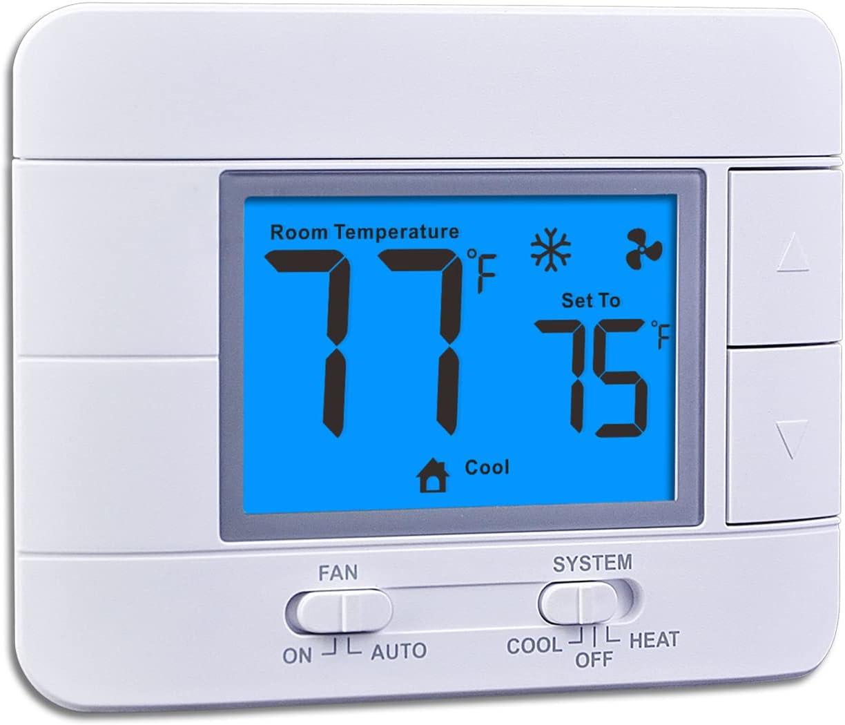 Clarity at a Glance: The Simple Thermostat with Big, Bright Display