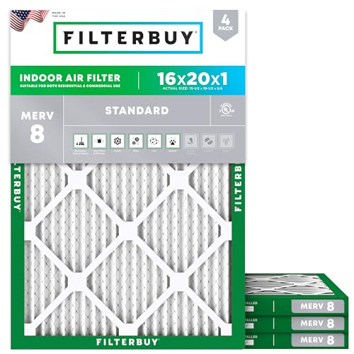 Filterbuy 16x20x1 MERV 8 Air Filters: A Clean Air Solution