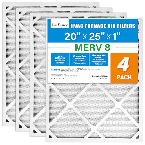 Revitalize Your Air: LotFancy 20x25x1 MERV 8 Filter Review