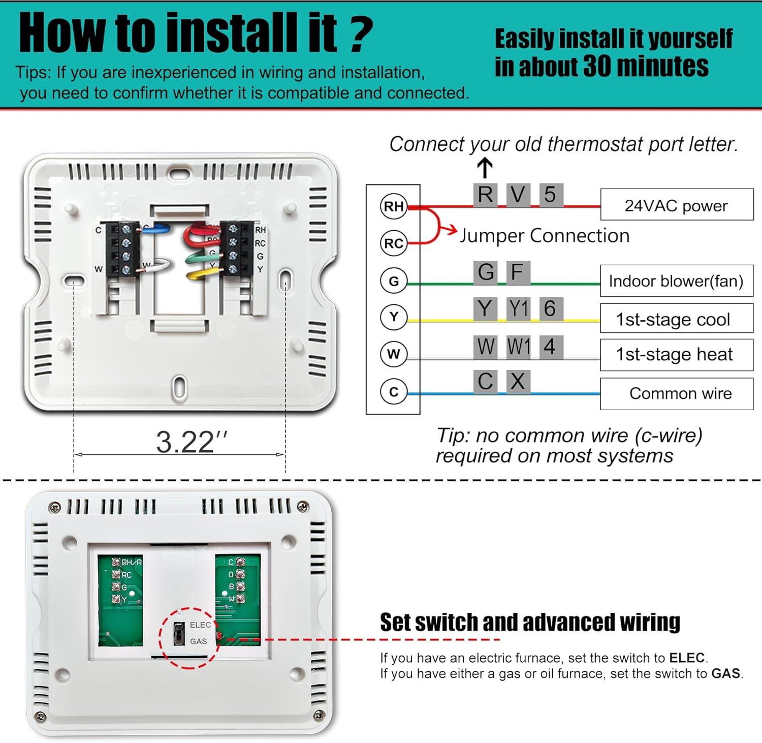 Simplicity at Its Finest: Why This Blue Backlit Non-Programmable Thermostat is Perfect for Basic Home Systems 9 simplicity at Its Finest: Why This Blue backlit Non-Programmable Thermostat is Perfect for basic Home Systems