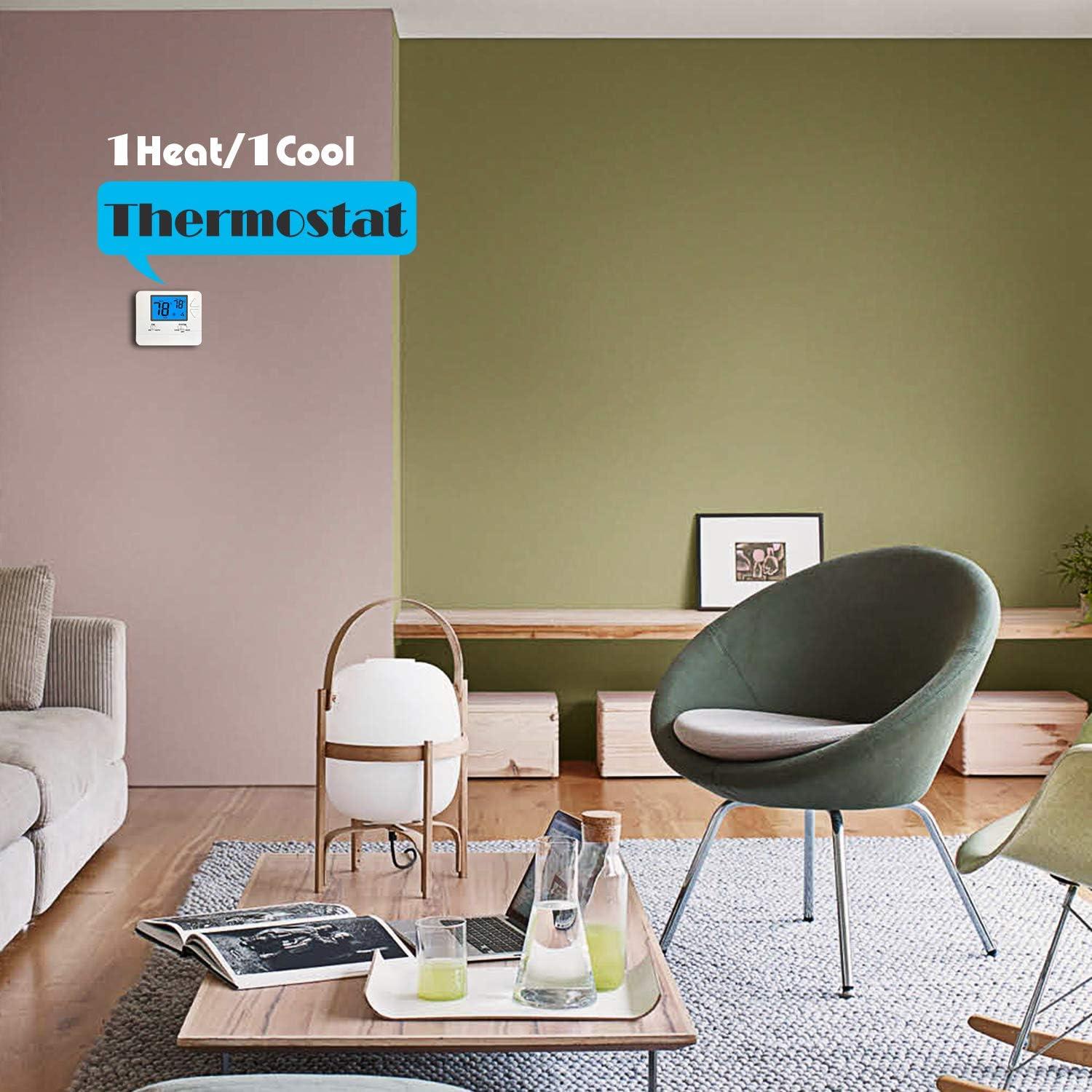 Simplicity at Its Finest: Why This Blue Backlit Non-Programmable Thermostat is Perfect for Basic Home Systems 6 Simplicity at Its Finest: Why This Blue Backlit Non-Programmable Thermostat is Perfect for Basic Home Systems