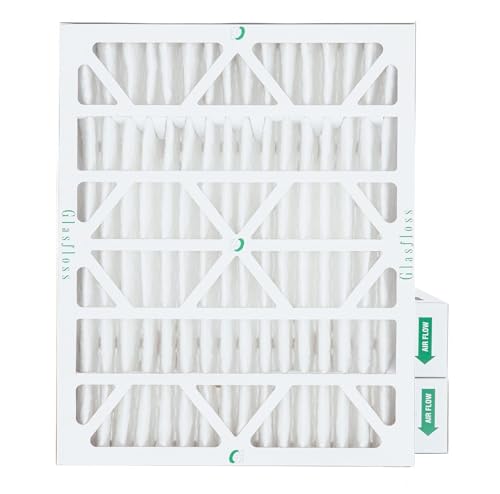 Glasfloss ZL 20x25x4 MERV 10 Pleated 4" Inch Air Filters for AC and Furnace. 3 PACK. Actual Size: 19-1/2 x 24-1/2 x 3-3/4