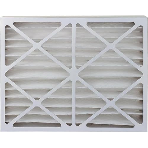 20x25x4 Pleated Air Filters 2pc, for HVAC AC Furnace (MERV 8), Replacement for Filterbuy OEM, BLACK