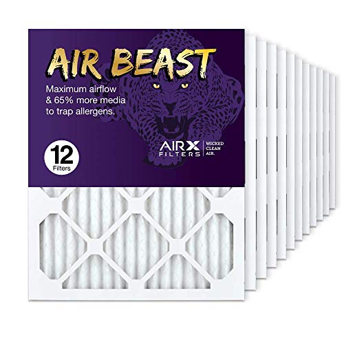 AIRx Filters 16x20x1 Air Filter MERV 11 Pleated HVAC AC Furnace Air Filter, Air Beast 12-Pack Made in the USA