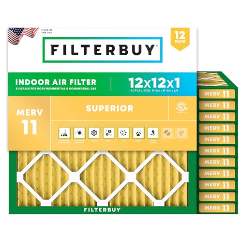 Breath Easy: Filterbuy 12x12x1 Air Filters for Allergies & Pets