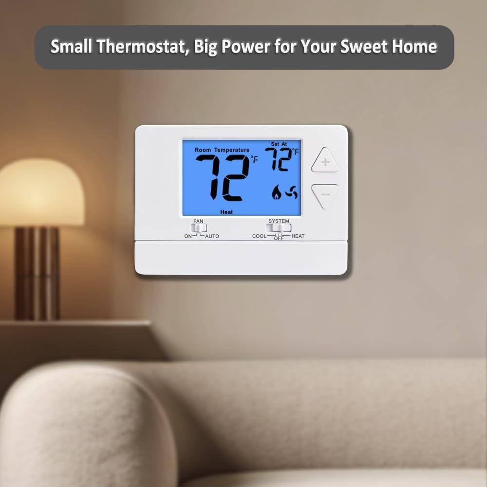 Simple Comfort: Our Review of the digital Non-Programmable Thermostat with Easy DIY Installation