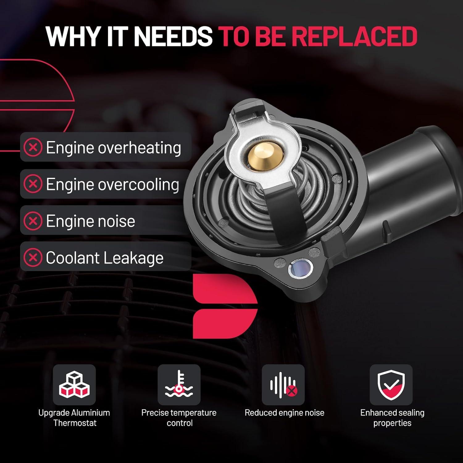 BDFHYK Thermostat Housing: Perfect Cooling Solution for Chrysler & Dodge 3.6L Engines