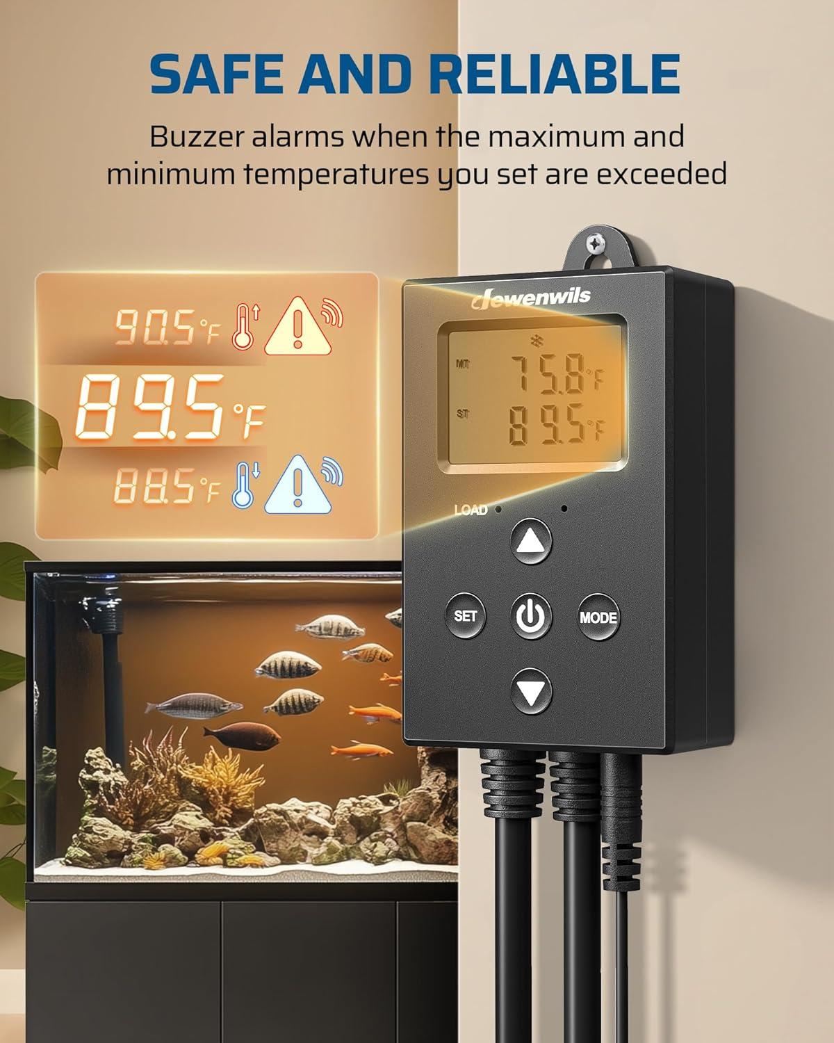 DEWENWILS Digital Thermostat Controller: Precision Temperature Management for Any Application
