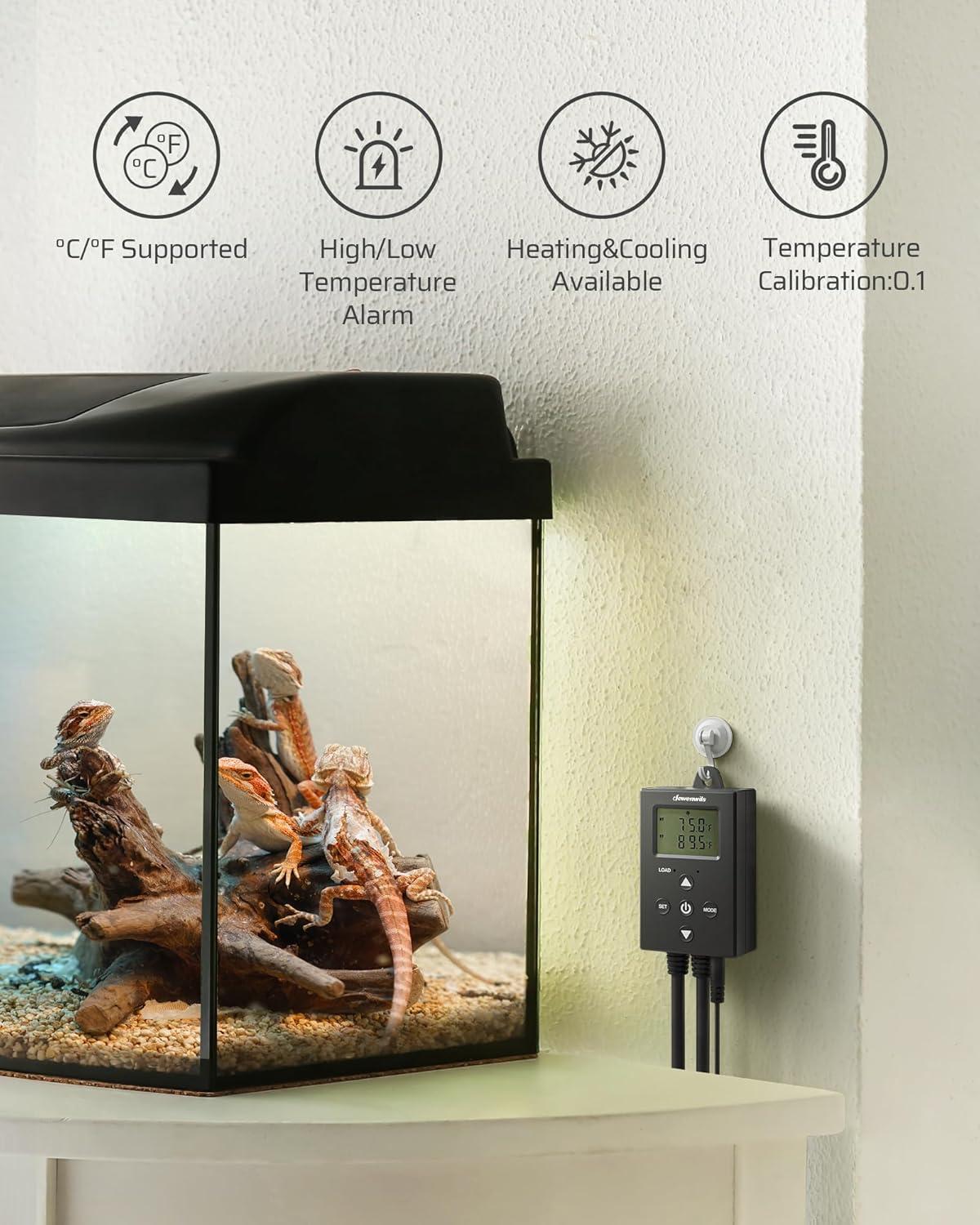DEWENWILS Digital Thermostat Controller: Precision Temperature Management for Any Application