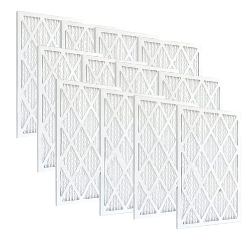 Enviroflow 18x24x1 Pollen and Dust Control Pleated Replacement AC/Furnace Air Filter, MERV 8, (exact dimensions 17.75 x 23.75) Pack-12
