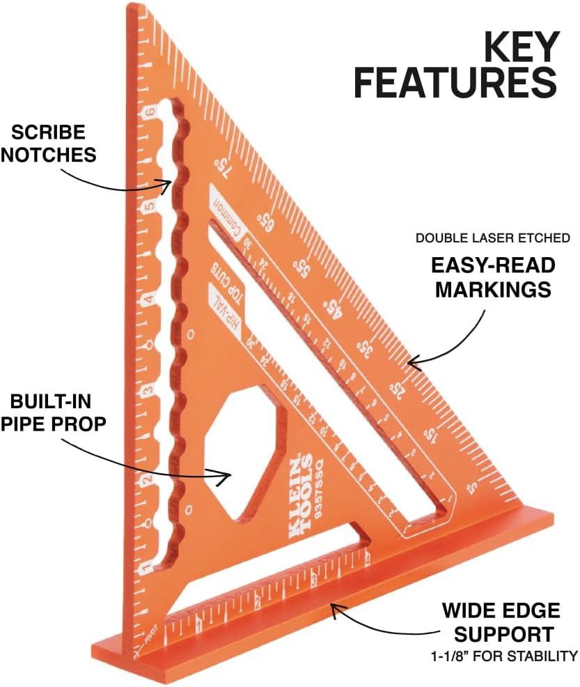 Klein 7-Inch ⁤Rafter Square:⁣ My Go-To Layout Tool
